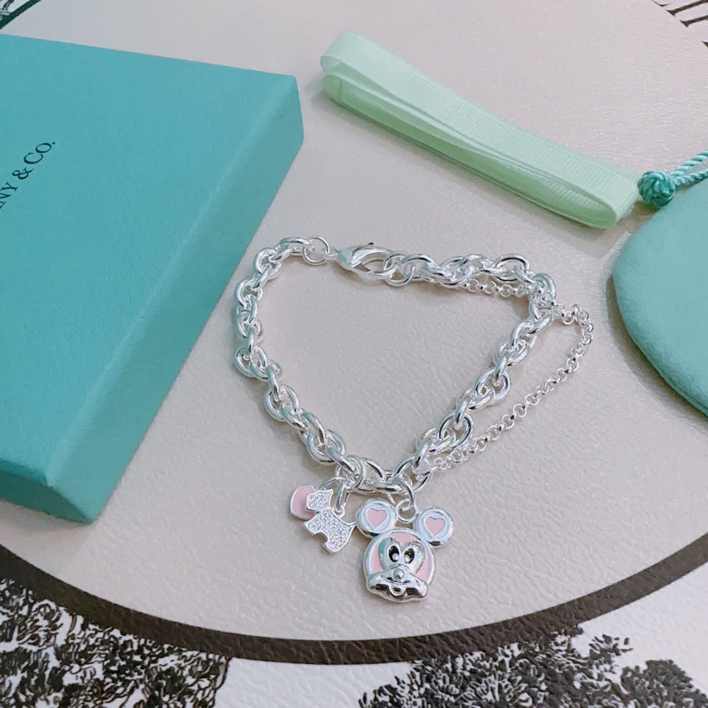 Tiffany & Co. Mickey Mouse Charm Bracelet